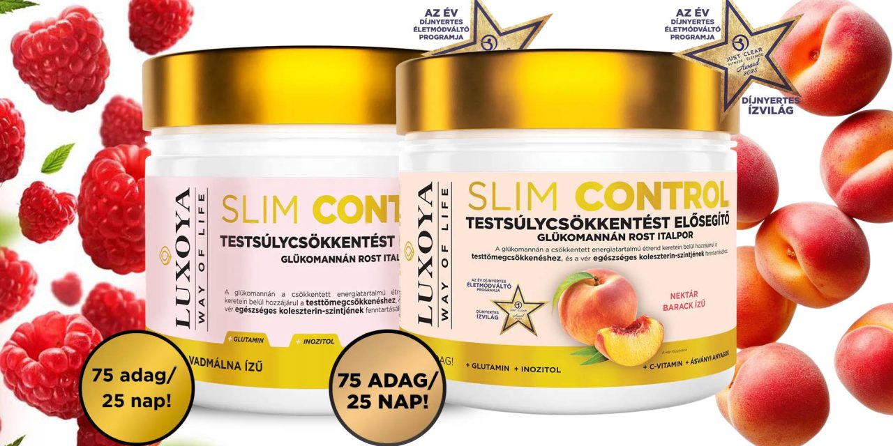 Luxoya Slim Control – Testsúlycsökkentést elősegítő glükomannán rost italpor